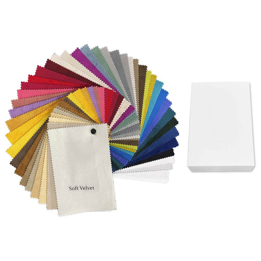 MJ11 Sample Book, 85-100% Blackout 300 gsm Velvet Fabric - Cololeaf --