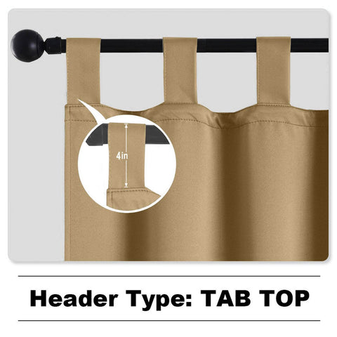 Rose Outdoor Curtains, Waterproof Thermal Insulated Blackout, Tab Top - Cololeaf