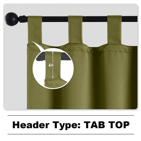 Rose Outdoor Curtains, Waterproof Thermal Insulated Blackout, Tab Top - Cololeaf