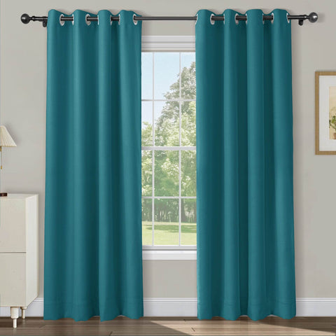 Atlanta Extra Wide Room Darkening Curtains Thermal Insulated Noise Reducing Grommet - Cololeaf