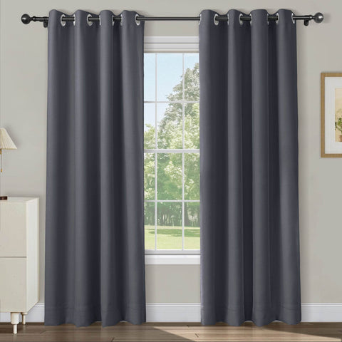 Atlanta Extra Wide Room Darkening Curtains Thermal Insulated Noise Reducing Grommet - Cololeaf