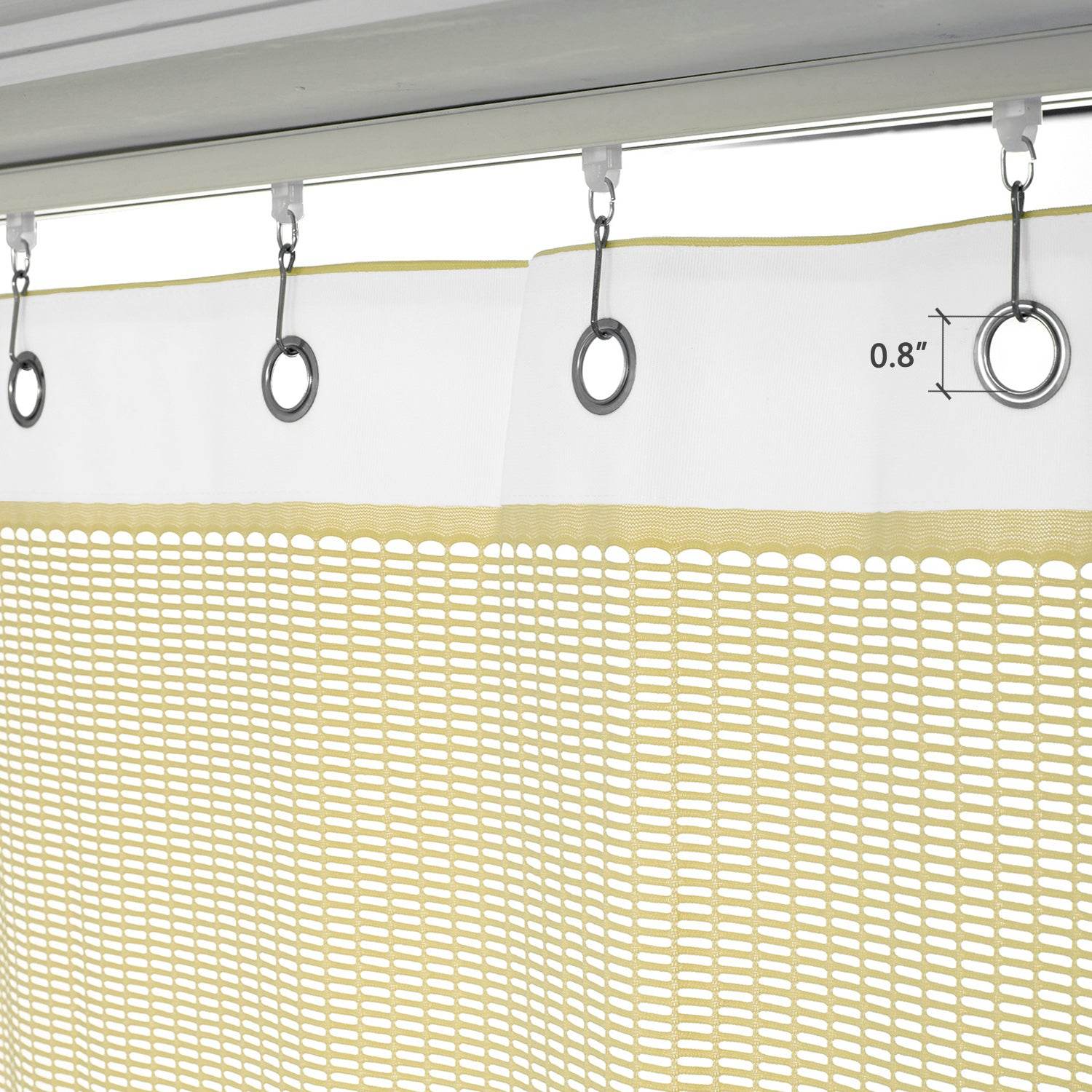 Medical Privacy Curtains Breathable Fabric Grommet for Hospital & Clinic NFPA-701 - Cololeaf
