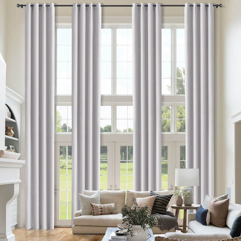 Atlanta Extra Long Room Darkening Curtains Thermal Insulated Noise Reducing Grommet - Cololeaf