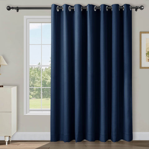 Atlanta Extra Wide Room Darkening Curtains Thermal Insulated Noise Reducing Grommet - Cololeaf