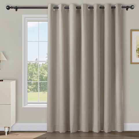 Atlanta Extra Wide Room Darkening Curtains Thermal Insulated Noise Reducing Grommet - Cololeaf