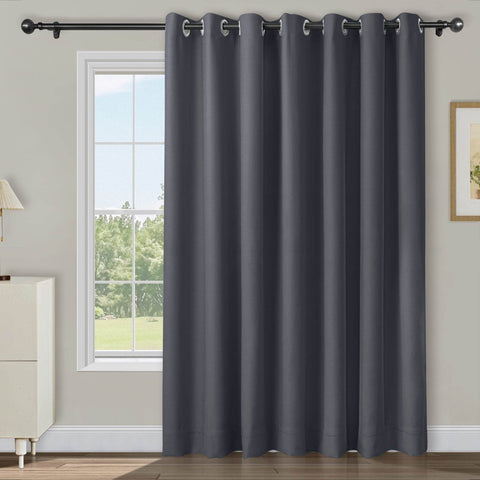 Atlanta Extra Wide Room Darkening Curtains Thermal Insulated Noise Reducing Grommet - Cololeaf