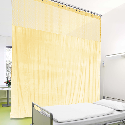 Medizinische Sichtschutzvorhänge, atmungsaktiver Stoff, Ösen für Krankenhaus & Klinik, NFPA-701 (1 Paneel)