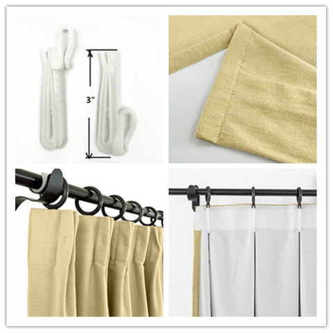 Capri Extra Wide Drape Solid Cotton Heavyweight Curtain Blackout Pinch Pleat - Cololeaf