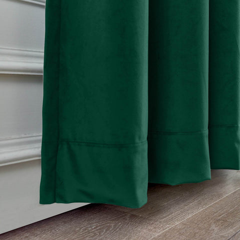MJ11 Soft Soundproof Luxury Velvet Blackout Drapes Back Tab and Rod Pocket - Cololeaf
