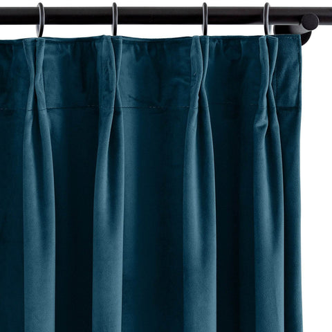 MJ11 Soft Velvet Blackout Drapes For Living Room Bedroom Pinch Pleat - Cololeaf