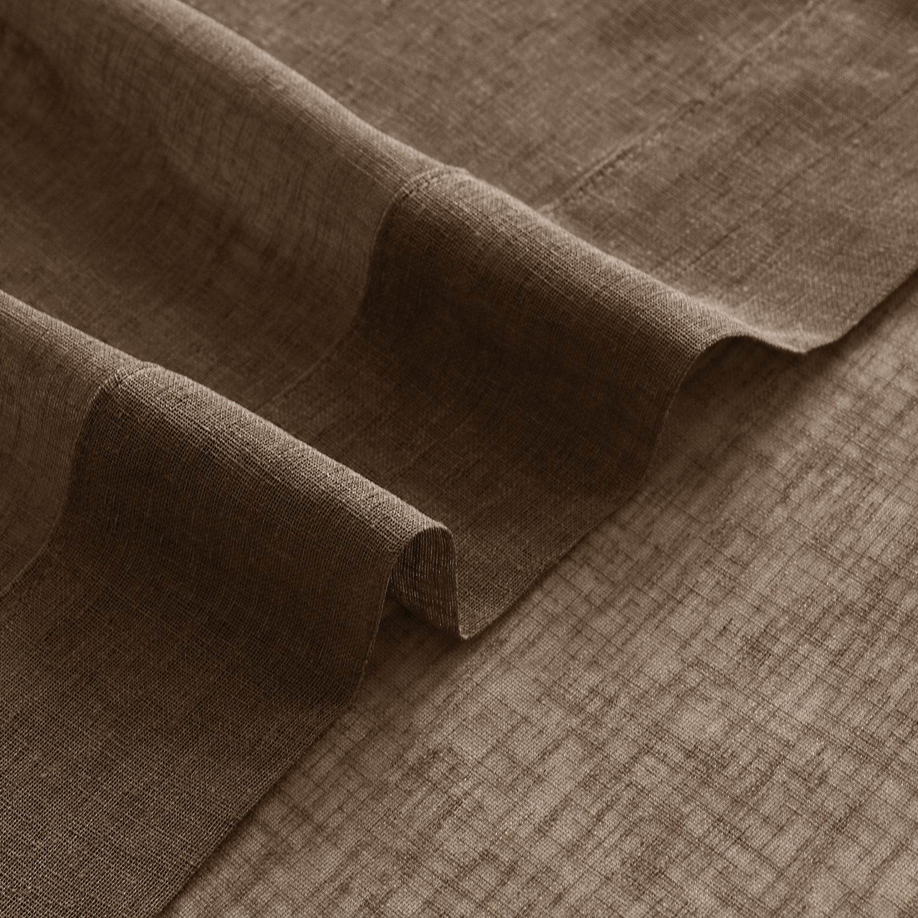 B01 Linen Textured Airy Sheer Curtain Pinch Pleat - Cololeaf