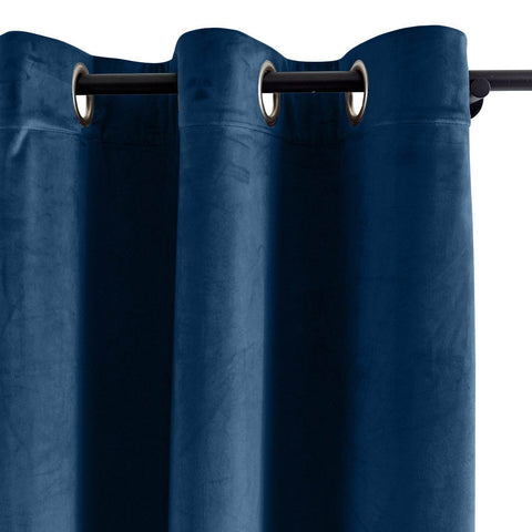 MJ11 Extra Long Soft Velvet Blackout Drapes For Loft Living Room Grommet - Cololeaf