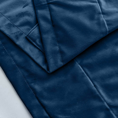 MJ11 Extra Long Soft Velvet Blackout Drapes For Loft Living Room Grommet - Cololeaf