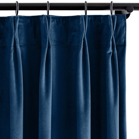 MJ11 Soft Velvet Blackout Drapes For Living Room Bedroom Pinch Pleat - Cololeaf