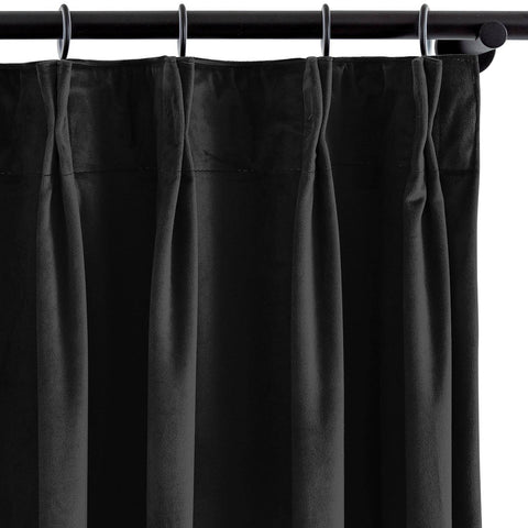 MJ11 Soft Velvet Blackout Drapes For Living Room Bedroom Pinch Pleat - Cololeaf