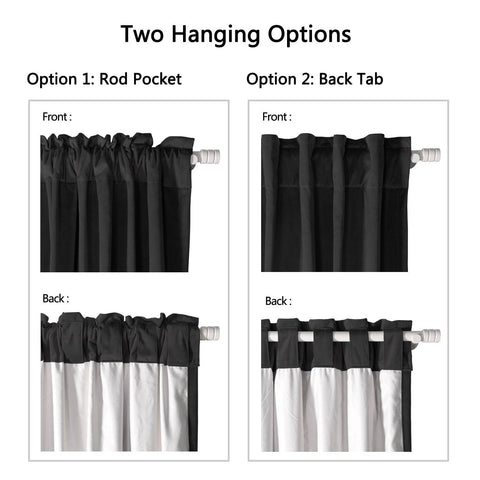 MJ11 Soft Soundproof Luxury Velvet Blackout Drapes Back Tab and Rod Pocket - Cololeaf