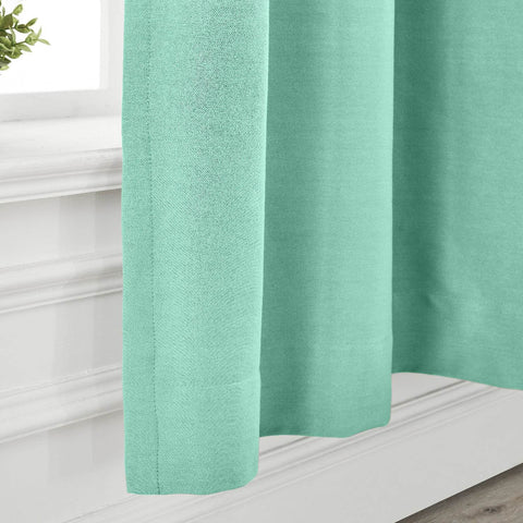Capri Extra Wide Drape Solid Cotton Heavyweight Curtain Blackout Pinch Pleat - Cololeaf