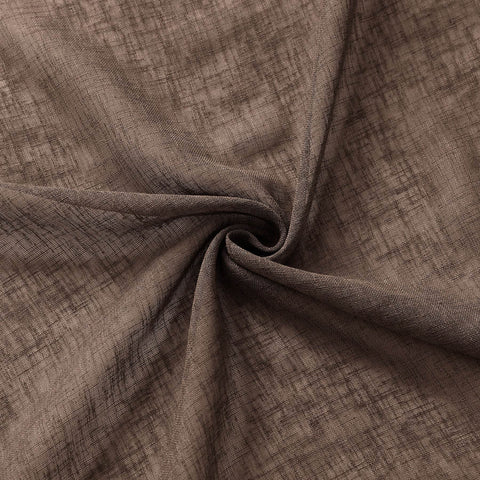 B01 Linen Textured Airy Sheer Curtain Pinch Pleat - Cololeaf