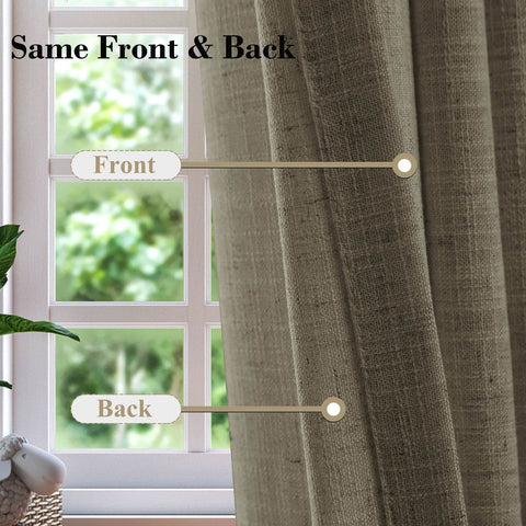1908 Linen Blend Unlined Breathable & Natural Curtain Pinch Pleat - Cololeaf
