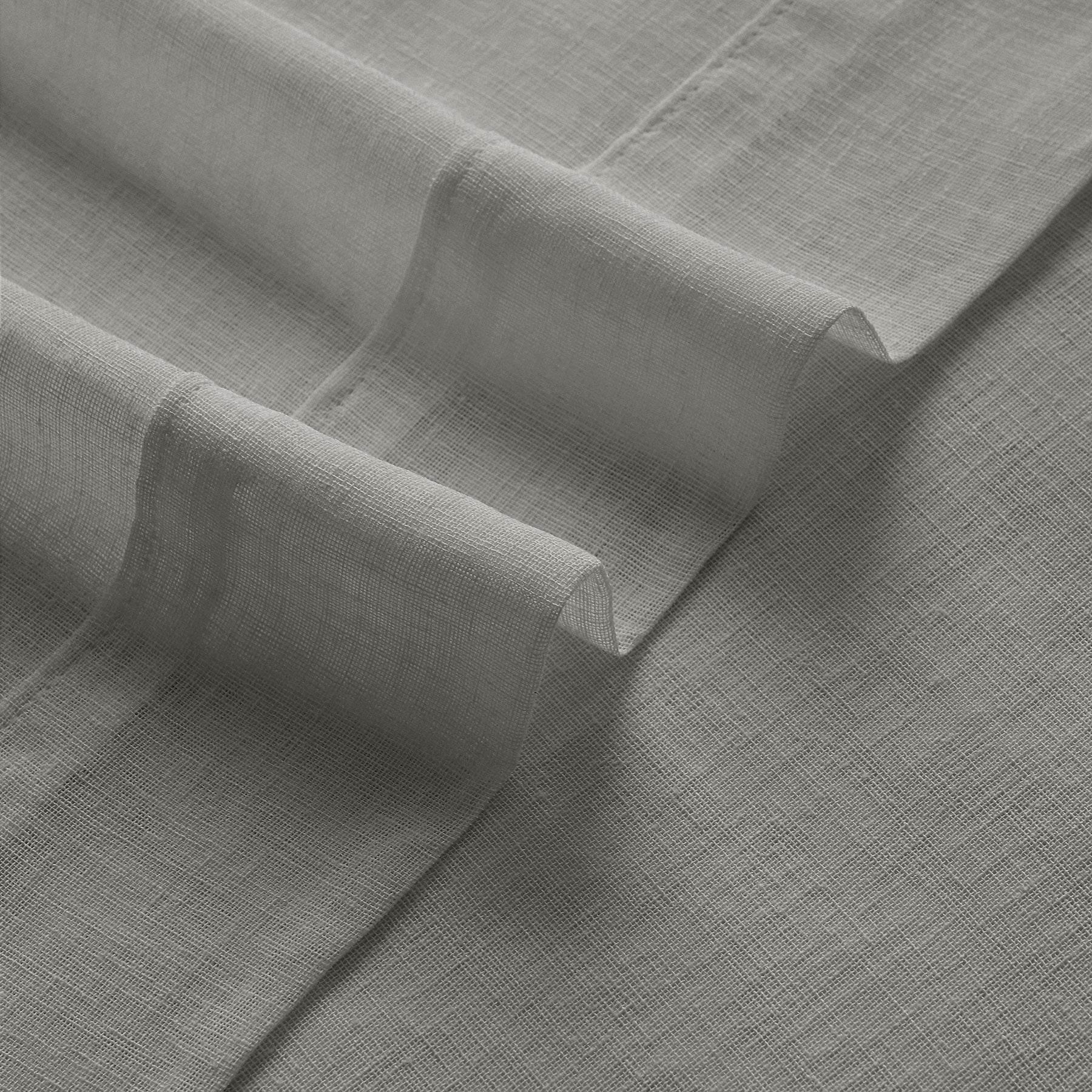 B01 Linen Textured Airy Sheer Curtain Pinch Pleat - Cololeaf