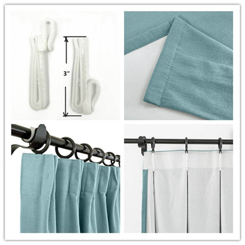 Capri Extra Wide Drape Solid Cotton Heavyweight Curtain Blackout Pinch Pleat - Cololeaf