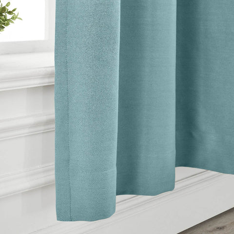Capri Extra Wide Drape Solid Cotton Heavyweight Curtain Blackout Pinch Pleat - Cololeaf