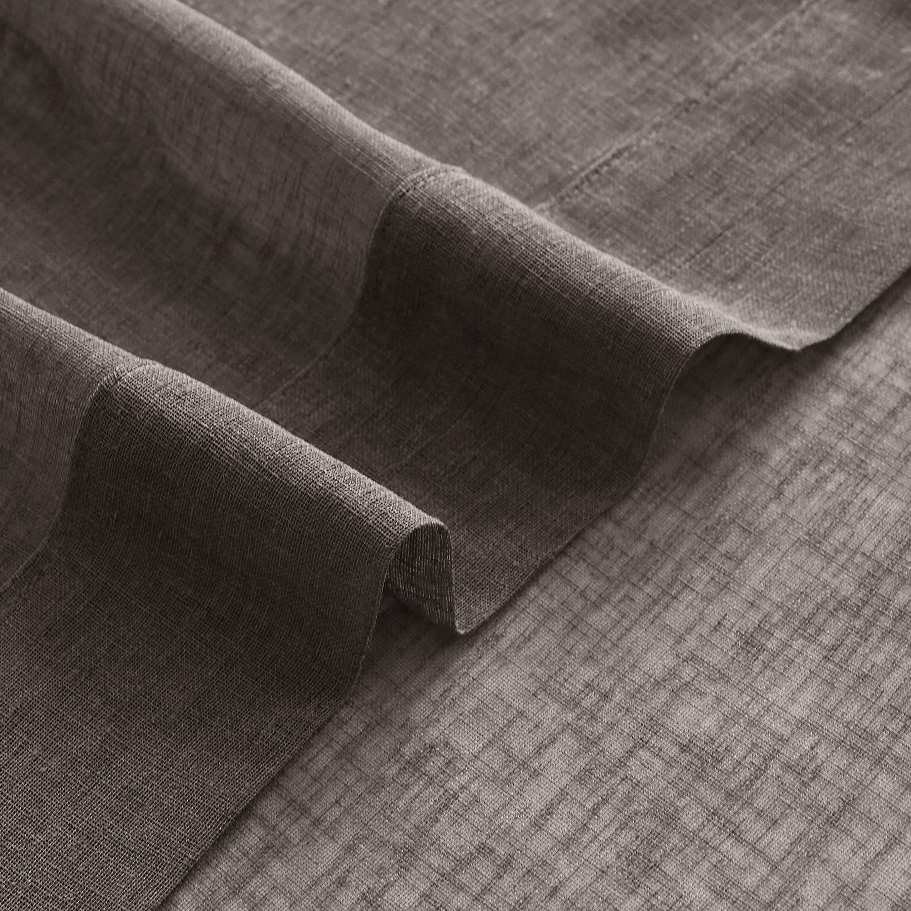 B01 Linen Textured Airy Sheer Curtain Pinch Pleat - Cololeaf