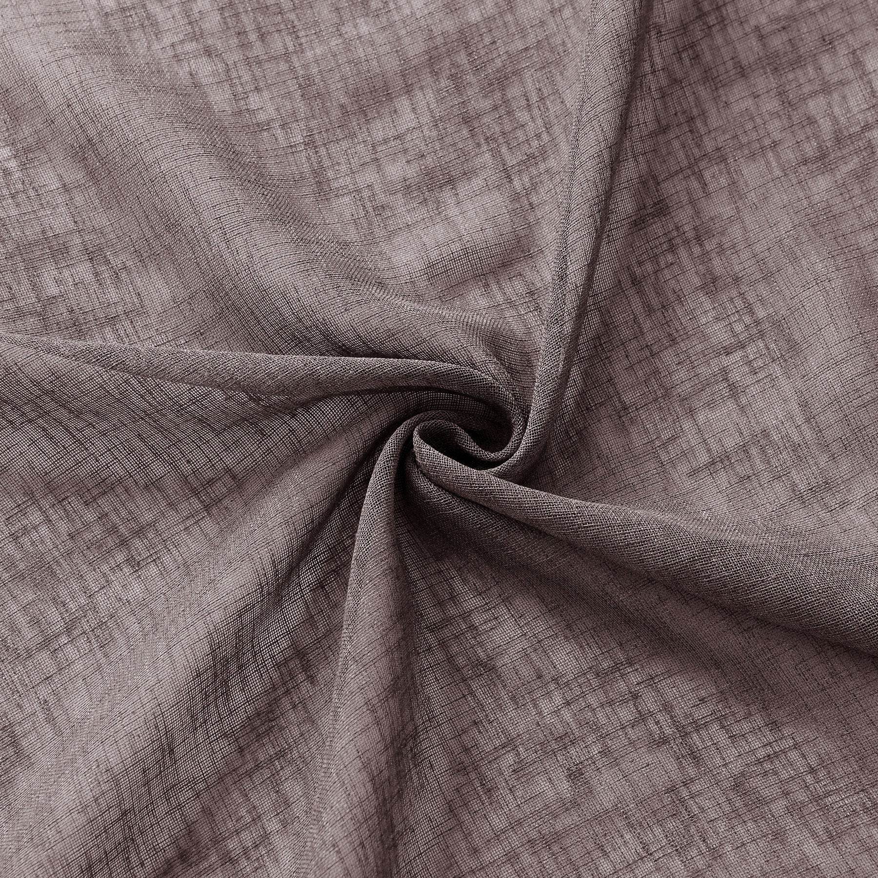 B01 Linen Textured Airy Sheer Curtain Pinch Pleat - Cololeaf