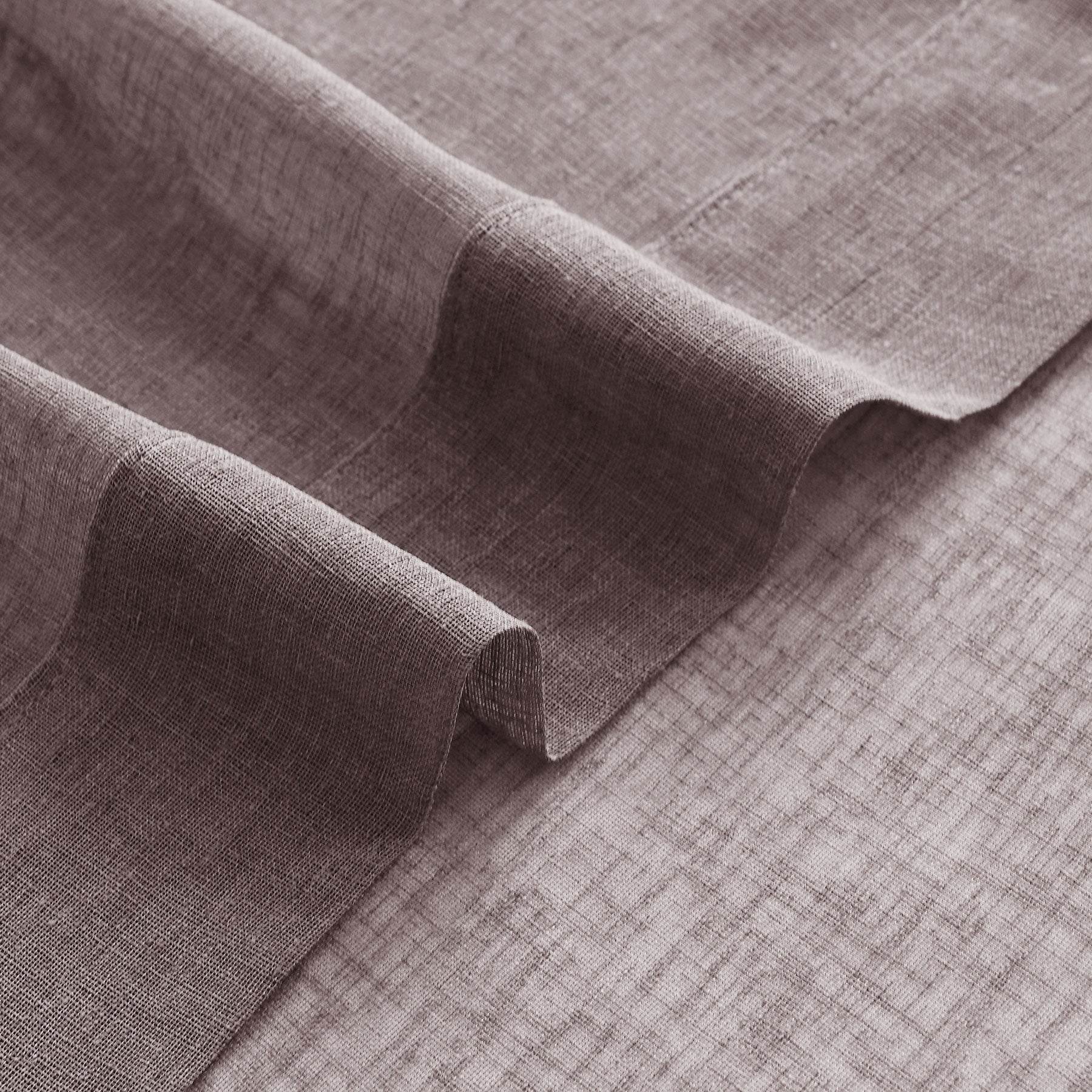 B01 Linen Textured Airy Sheer Curtain Pinch Pleat - Cololeaf