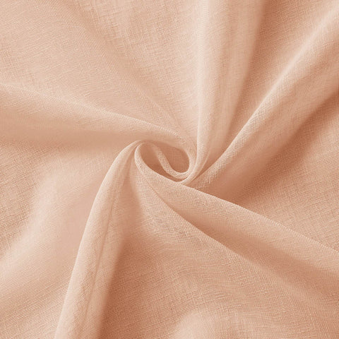 B01 Linen Textured Airy Sheer Curtain Pinch Pleat - Cololeaf