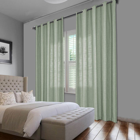 1908 Linen Blend Breathable & Natural Curtain Nickle Grommet - Cololeaf