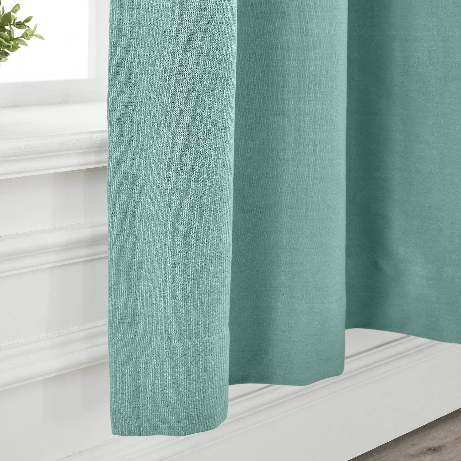 Capri Extra Wide Drape Solid Cotton Heavyweight Curtain Blackout Pinch Pleat - Cololeaf