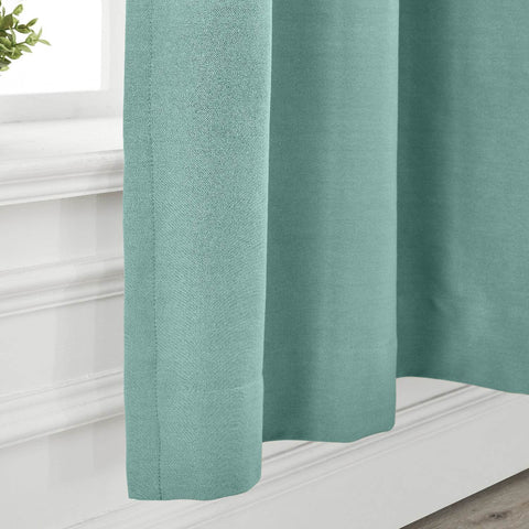 Capri Extra Wide Drape Solid Cotton Heavyweight Curtain Blackout Pinch Pleat - Cololeaf