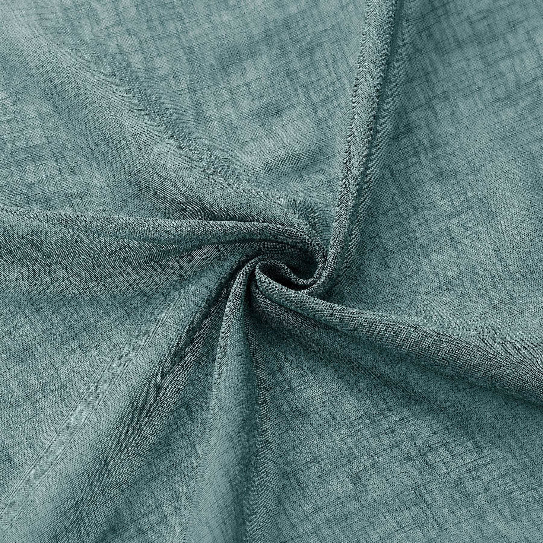 B01 Linen Textured Airy Sheer Curtain Pinch Pleat - Cololeaf
