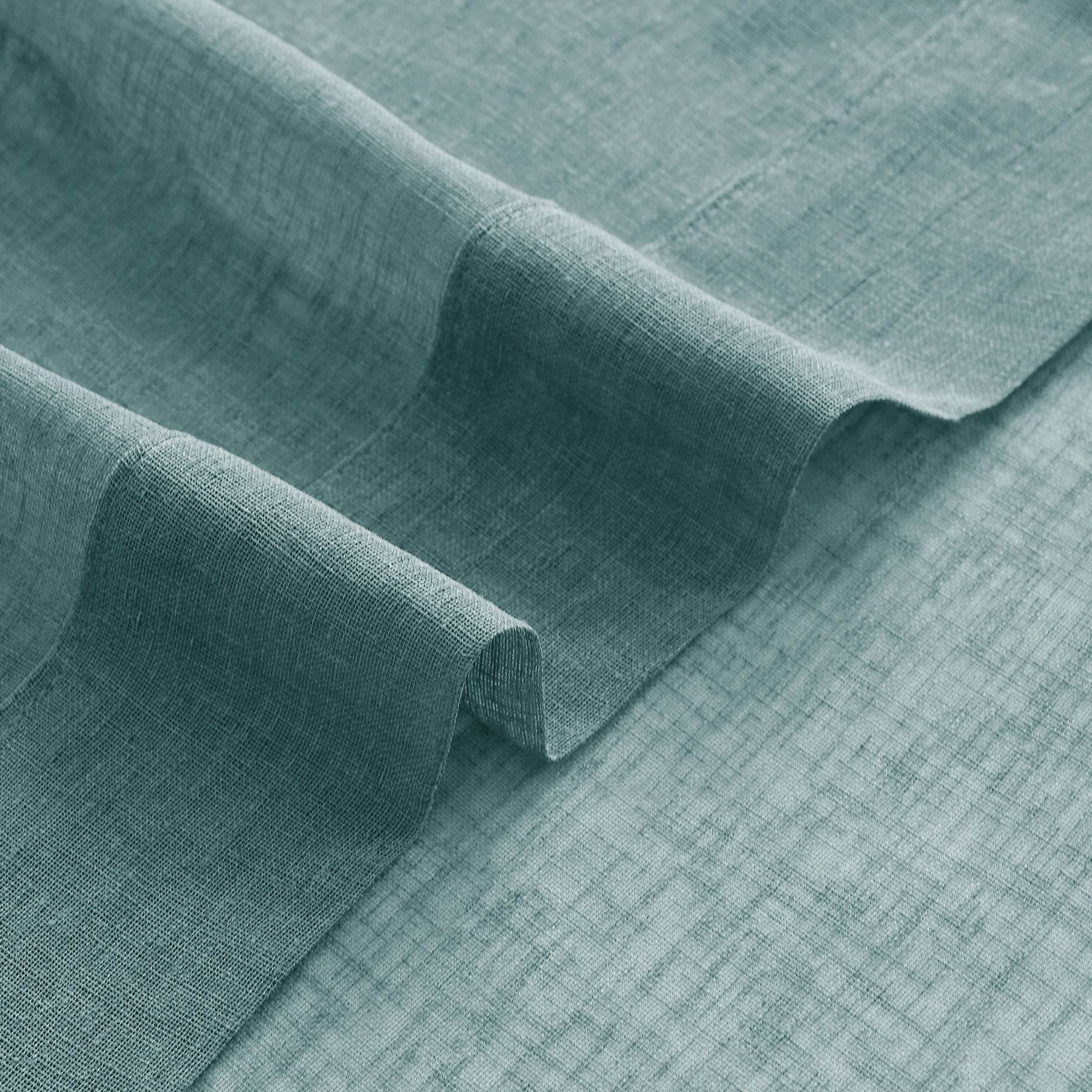 B01 Linen Textured Airy Sheer Curtain Pinch Pleat - Cololeaf