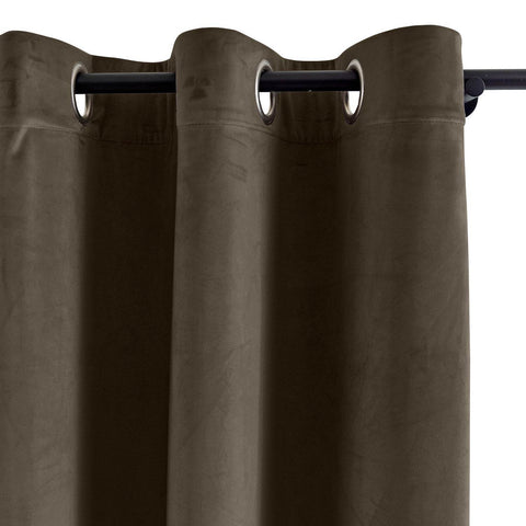 MJ11 Extra Long Soft Velvet Blackout Drapes For Loft Living Room Grommet - Cololeaf