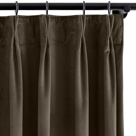 MJ11 Soft Velvet Blackout Drapes For Living Room Bedroom Pinch Pleat - Cololeaf