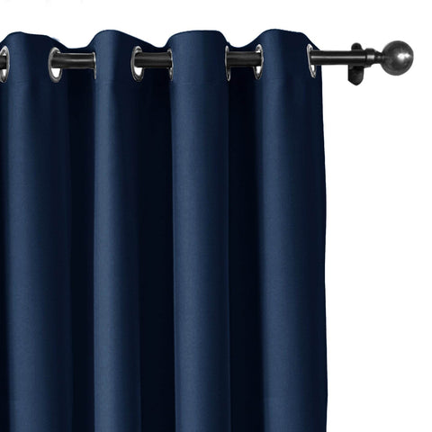 Atlanta Extra Wide Room Darkening Curtains Thermal Insulated Noise Reducing Grommet - Cololeaf
