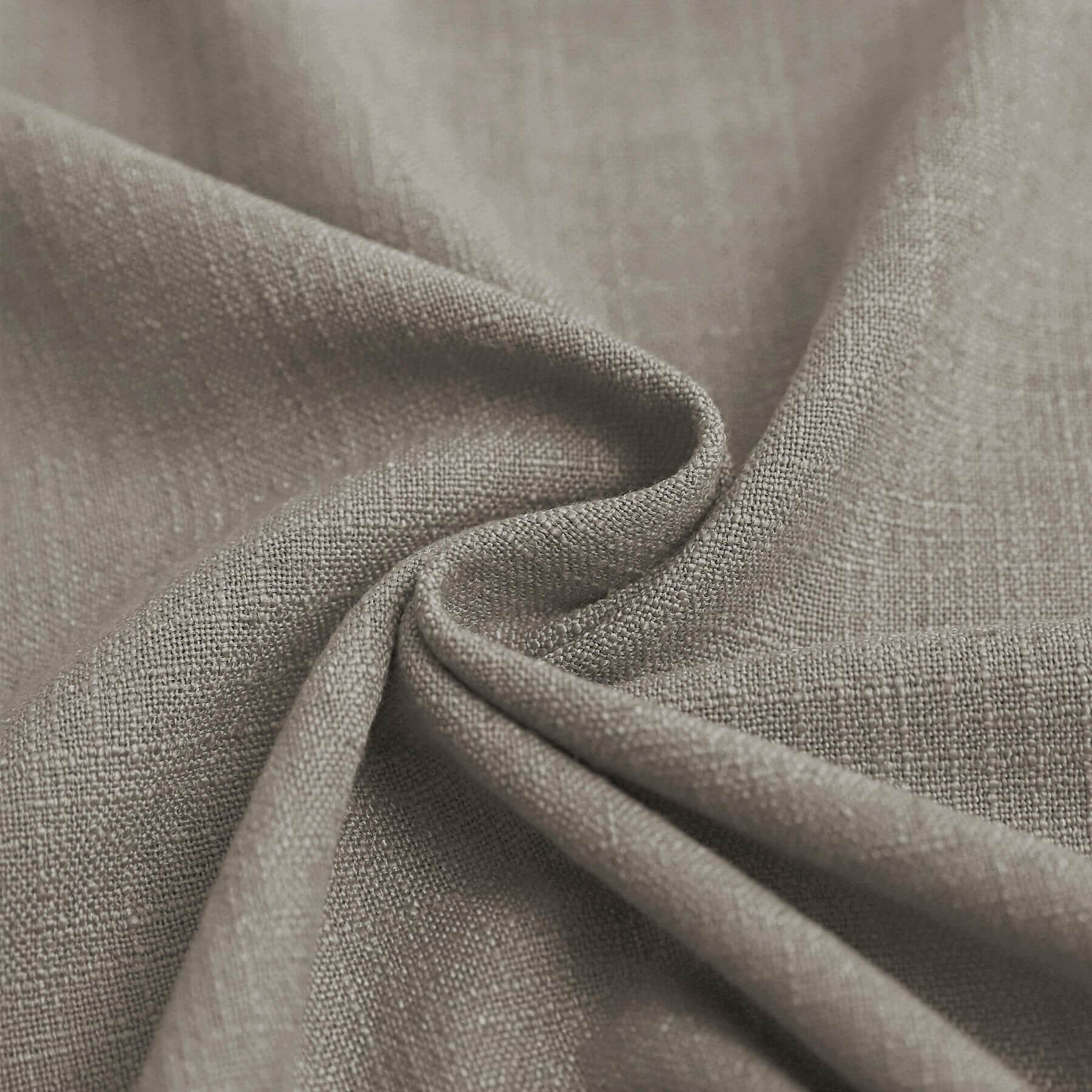 1908 Linen Blend Breathable & Natural Curtain Customizable - Cololeaf -- #11 Gray