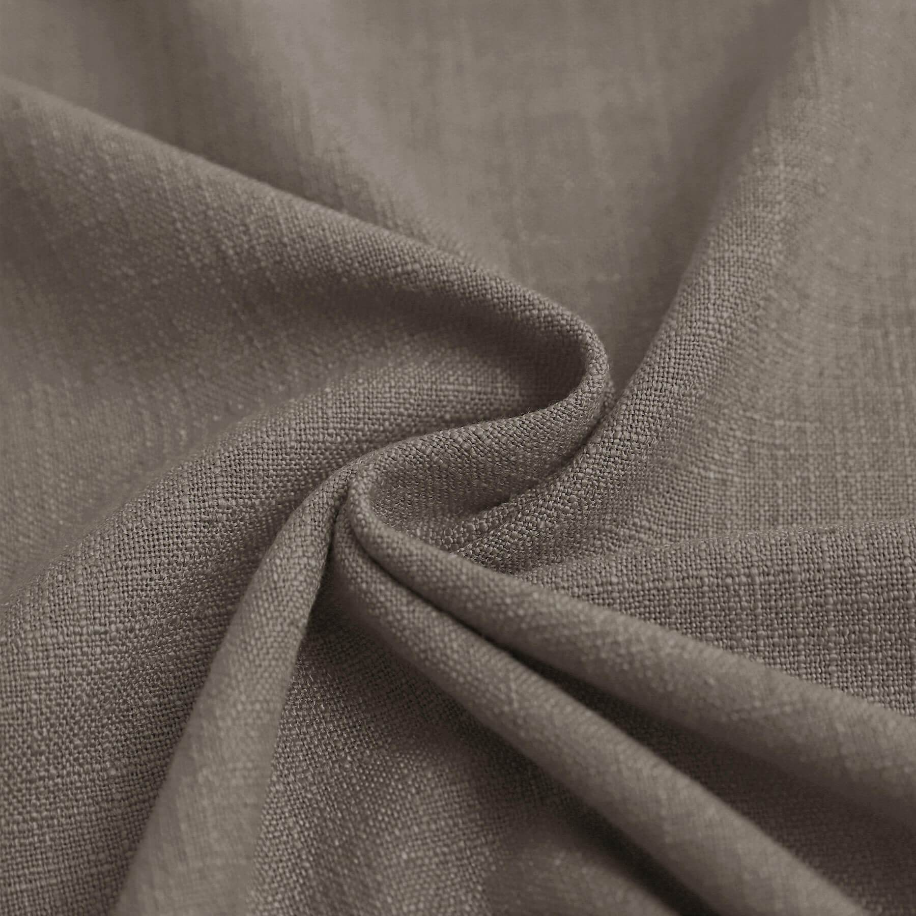 1908 Linen Blend Breathable & Natural Curtain Customizable - Cololeaf -- #12 Rock Grey