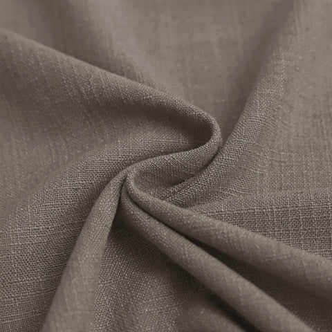 1908 Linen Blend Breathable & Natural Curtain Customizable - Cololeaf -- #12 Rock Grey