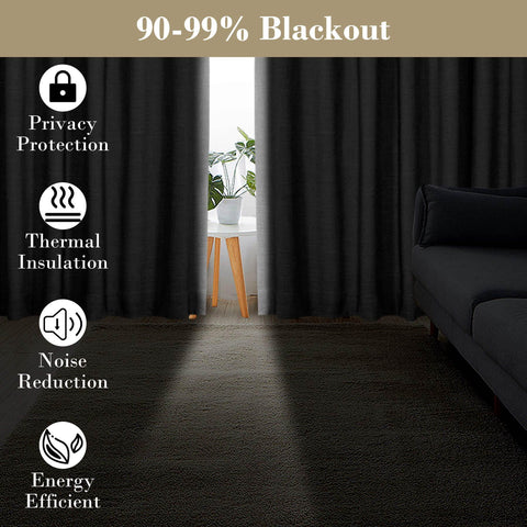 1908 Linen Blend Breathable & Natural Curtain Customizable - Cololeaf -- #1 Beige White