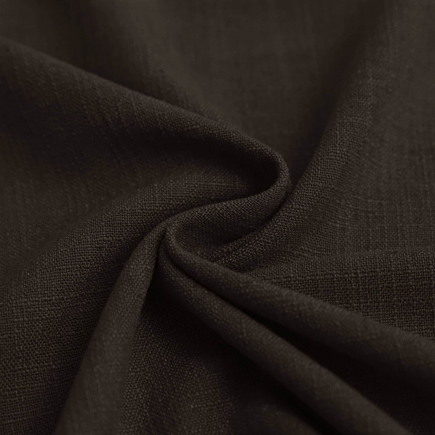 1908 Linen Blend Breathable & Natural Curtain Customizable - Cololeaf -- #13 Chocolate Tart