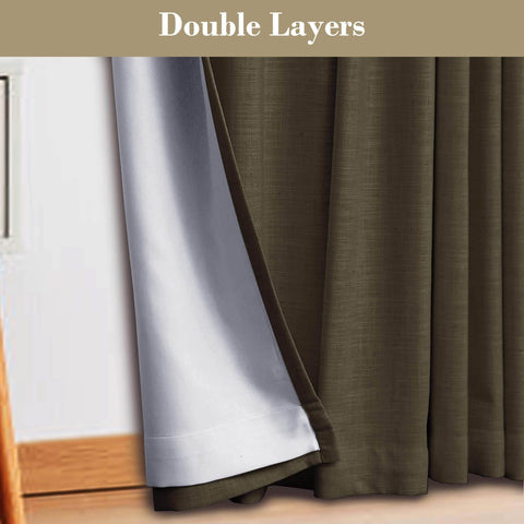1908 Linen Blend Breathable & Natural Curtain Customizable - Cololeaf -- #1 Beige White