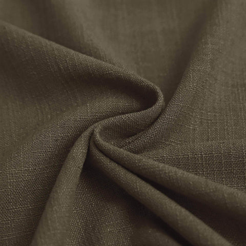 1908 Linen Blend Breathable & Natural Curtain Customizable - Cololeaf -- #14 Ebony