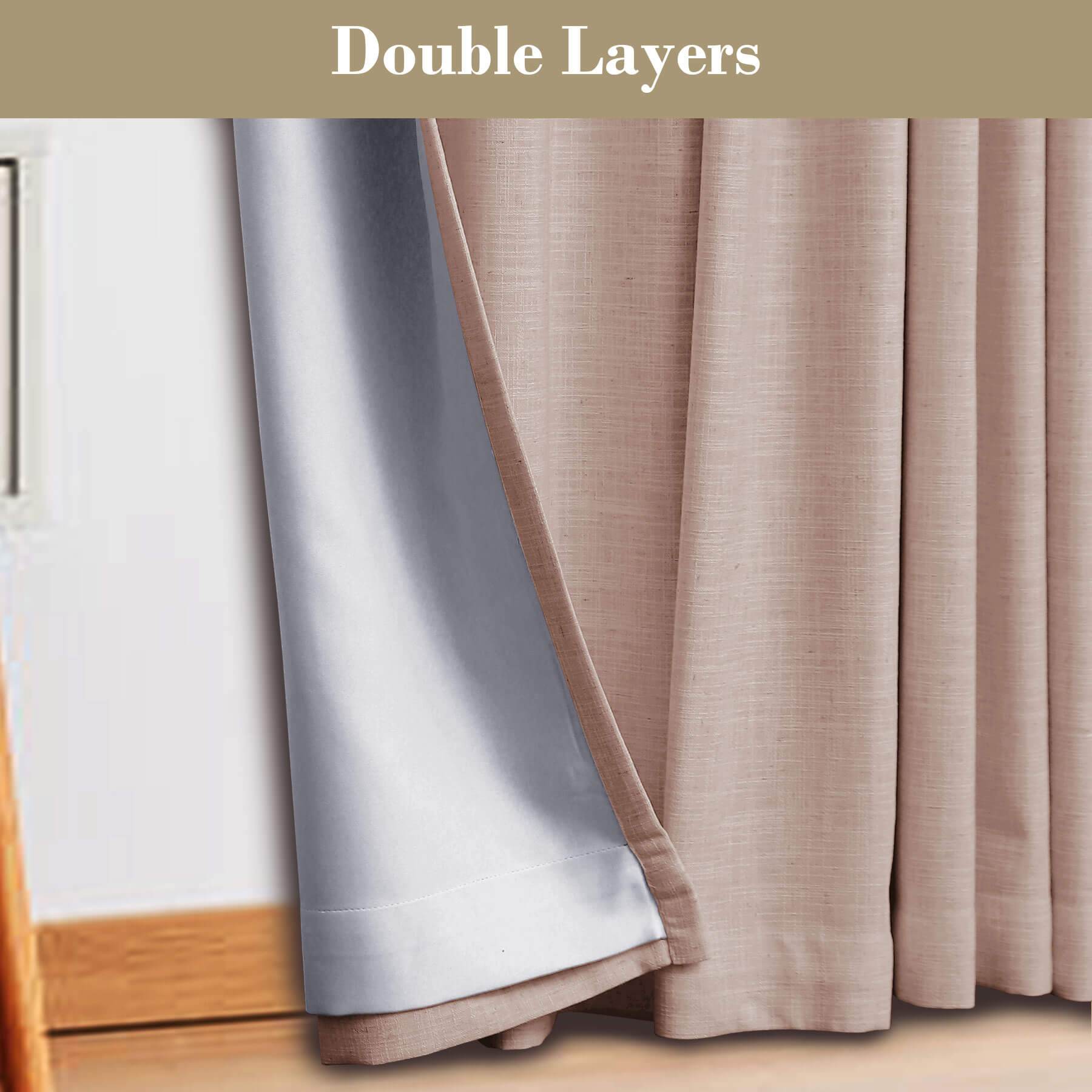 1908 Linen Blend Breathable & Natural Curtain Customizable - Cololeaf -- #1 Beige White