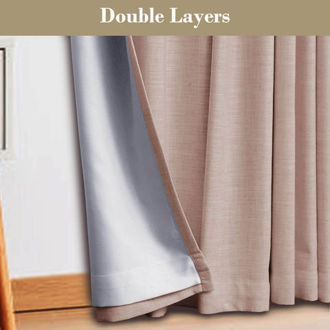 1908 Linen Blend Breathable & Natural Curtain Customizable - Cololeaf -- #1 Beige White