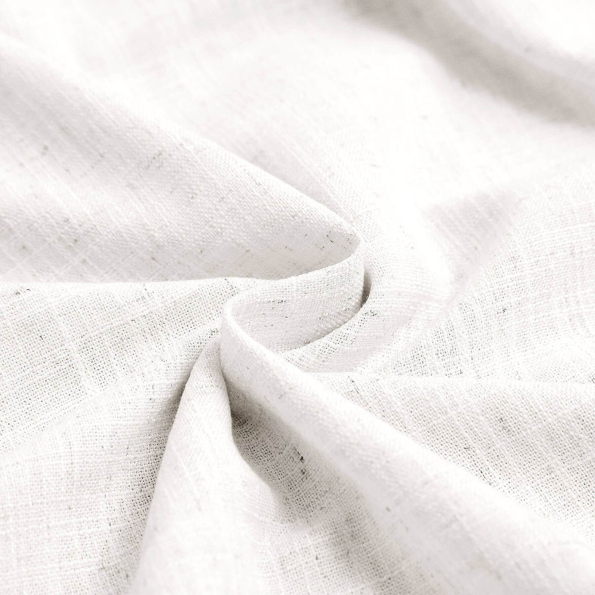 1908 Linen Blend Breathable & Natural Curtain Customizable - Cololeaf -- #1 Beige White