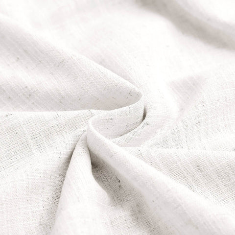 1908 Linen Blend Breathable & Natural Curtain Customizable - Cololeaf -- #1 Beige White