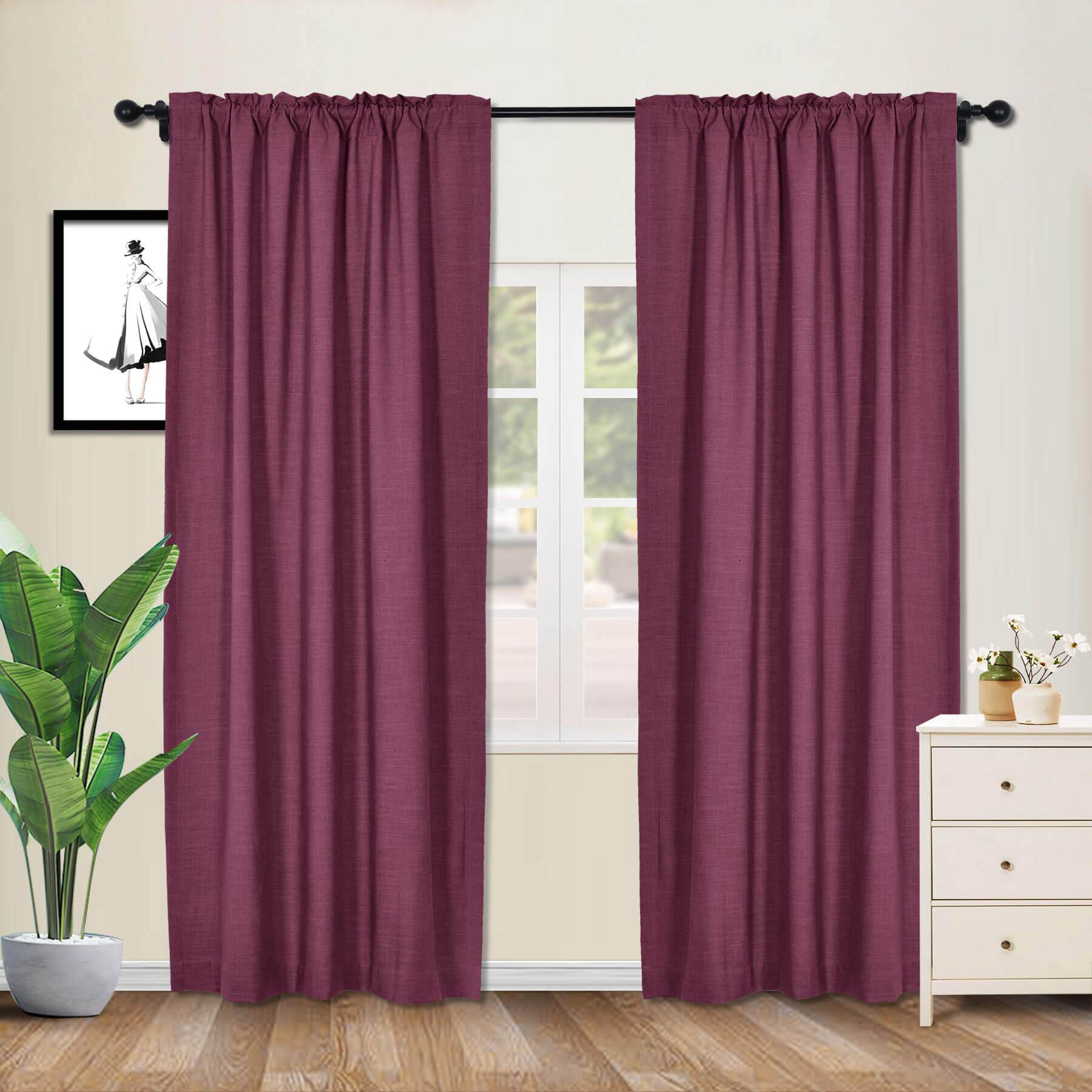 1908 Linen Blend Breathable & Natural Curtain Customizable - Cololeaf -- #1 Beige White
